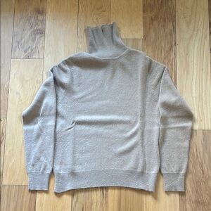 Lord and Taylor camel 2ply cashmere turtleneck. Size Medium Petite.
